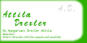 attila drexler business card